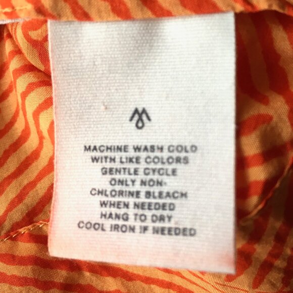 Martin + OSA Orange Silk Blend V-Neck Halter Top Women Size 2 - Picture 5 of 6